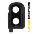 Back Camera Lens With Bracket / Bezel Compatible For Samsung Galaxy Z Flip (F700) (Mirror Black)