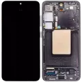 OLED Assembly With Frame Compatible For Samsung Galaxy S24 5G (US & International Version) (Refurbished) (Onyx Black)