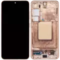 OLED Assembly With Frame Compatible For Samsung Galaxy S24 5G (US & International Version) (Refurbished) (Sandstone Orange)