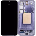 OLED Assembly With Frame Compatible For Samsung Galaxy S24 5G (US & International Version) (Refurbished) (Cobalt Violet)