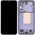 OLED Assembly With Frame Compatible For Samsung Galaxy S24 Plus 5G (US & International Version) (Refurbished) (Cobalt Violet)