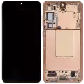 OLED Assembly With Frame Compatible For Samsung Galaxy S24 Plus 5G (US & International Version) (Refurbished) (Sandstone Orange)