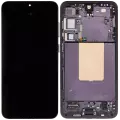 OLED Assembly With Frame Compatible For Samsung Galaxy S24 Plus 5G (US & International Version) (Refurbished) (Onyx Black)