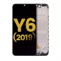 LCD Assembly With Frame Compatible For Huawei Y6 (2019) (Refurbished) (Midnight Black)