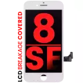 LCD Assembly With Steel Plate Compatible For iPhone 8 / SE (2020 / 2022) (Aftermarket Pro: XO7 Incell) (White)
