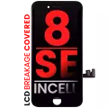 LCD Assembly With Steel Plate Compatible For iPhone 8 / SE (2020 / 2022) (Aftermarket Pro: XO7 Incell) (Black)