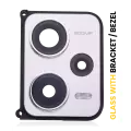 Back Camera Lens With Bracket / Bezel Compatible For Xiaomi Redmi Note 12 Pro Plus (Arctic White)