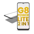 2 in 1 Front Glass With OCA Pre-Installed Compatible For Motorola Moto G8 Power Lite (XT2055 / 2020)