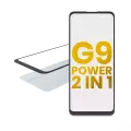 2 in 1 Front Glass With OCA Pre-Installed Compatible For Motorola Moto G9 Power (XT2091 / 2020)
