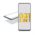 2 in 1 Front Glass With OCA Pre-Installed Compatible For Motorola Moto G31 (XT2173 / 2021)