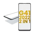 2 in 1 Front Glass With OCA Pre-Installed Compatible For Motorola Moto G41 (XT2167 / 2022)