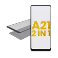 2 in 1 Front Glass With OCA Compatible For Samsung Galaxy A21 (A215 / 2020)
