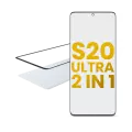 2 in 1 Front Glass With OCA Pre-Installed Compatible For Samsung Galaxy S20 Ultra