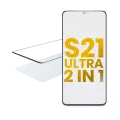 2 in 1 Front Glass With OCA Pre-Installed Compatible For Samsung Galaxy S21 Ultra