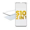 2 in 1 Front Glass With OCA Pre-Installed Compatible For Samsung Galaxy S10