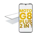 2 in 1 Front Glass With OCA Pre-Installed Compatible For Motorola Moto G8 Plus (XT2019 / 2019)
