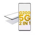 2 in 1 Front Glass With OCA Pre-Installed Compatible For Motorola Moto G200 5G (XT2175 / 2022)