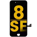 LCD Assembly With Steel Plate Compatible For iPhone 8 / SE (2020 / 2022) (Premium) (Black)