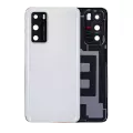 Back cover Glass With Camera Lens Compatible For Huawei P40 (Ice White)