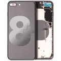 Back Housing W/ Small Components Pre-Installed Compatible For iPhone 8 Plus (Used OEM Pull: Grade B) (Space Gray)