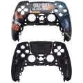 Handle Controller Housing Compatible For PlayStation 5 (Call Of Duty Black OPS6 ) (2 Piece Set)