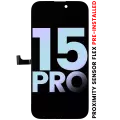 OLED Assembly With Proximity Sensor Flex Pre-Installed Compatible For iPhone 15 Pro (Service Pack)
