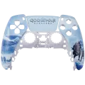 Handle Controller Housing Compatible For PlayStation 5 (God of War) (Blue) (2 Piece Set)