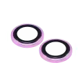 Casper Camera Lens Protector Compatible For iPhone 16 / 16 Plus (Pink) (Clear)