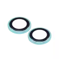 Casper Camera Lens Protector Compatible For iPhone 16 / 16 Plus (Teal) (Clear)