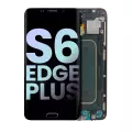 OLED Assembly With Frame Compatible For Samsung Galaxy S6 Edge Plus (AT&T / T-Mobile / International) (Service Pack) (Black Sapphire)