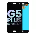 LCD Assembly Without  Frame Compatible For Motorola Moto G5 Plus (XT1687 / 2017) (With Fingerprint Scanner) (Genuine OEM) (Black)