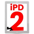 Digitizer Compatible For iPad 2 (Home Button Pre-Installed) (Aftermarket Plus) (White)
