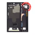 Mid-Frame Housing Compatible For Samsung Galaxy S22 Ultra 5G (US & International Version) (Phantom Black)