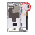 Mid-Frame Housing Compatible For Samsung Galaxy S22 Ultra 5G (US & International Version) (White)