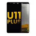LCD Assembly Without Frame Home Button Pre-Installed Compatible For HTC U11 Plus (Refurbished) (Black)