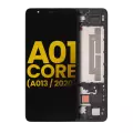 LCD Assembly With Frame Compatible For Samsung Galaxy A01 Core (A013 / 2020) (Refurbished) (Black)