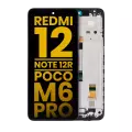 LCD Assembly With Frame Compatible For Xiaomi Redmi 12 / Redmi Note 12R / Poco M6 Pro (Refurbished) (All Colors)