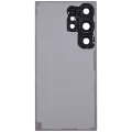 Back Cover Glass With Camera Lens Compatible For Samsung Galaxy S24 Ultra 5G (No Logo) (Aftermarket Plus) (Titanium Orange)