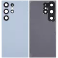 Back Cover Glass With Camera Lens Compatible For Samsung Galaxy S24 Ultra 5G (No Logo) (Aftermarket Plus) (Titanium Blue)