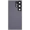 Back Cover Glass With Camera Lens Compatible For Samsung Galaxy S24 Ultra 5G (No Logo) (Aftermarket Plus) (Titanium Blue)