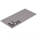 Back Cover Glass With Camera Lens Compatible For Samsung Galaxy S24 Ultra 5G (No Logo) (Aftermarket Plus) (Titanium Gray)
