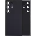 Back Cover Glass With Camera Lens Compatible For Samsung Galaxy S24 Ultra 5G (No Logo) (Aftermarket Plus) (Titanium Black)