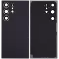 Back Cover Glass With Camera Lens Compatible For Samsung Galaxy S24 Ultra 5G (No Logo) (Aftermarket Plus) (Titanium Black)