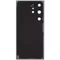 Back Cover Glass With Camera Lens Compatible For Samsung Galaxy S24 Ultra 5G (No Logo) (Aftermarket Plus) (Titanium Black)