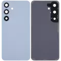 Back Cover Glass With Camera Lens Compatible For Samsung Galaxy S24 5G (No Logo) (Aftermarket Plus) (Sapphire Blue)