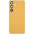 Back Cover Glass With Camera Lens Compatible For Samsung Galaxy S24 5G (No Logo) (Aftermarket Plus) (Sandstone Orange)