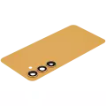 Back Cover Glass With Camera Lens Compatible For Samsung Galaxy S24 5G (No Logo) (Aftermarket Plus) (Sandstone Orange)