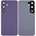 Back Cover Glass With Camera Lens Compatible For Samsung Galaxy S24 5G (No Logo) (Aftermarket Plus) (Cobalt Violet)
