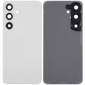 Back Cover Glass With Camera Lens Compatible For Samsung Galaxy S24 5G (No Logo) (Aftermarket Plus) (Marble Gray)