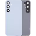Back Cover Glass With Camera Lens Compatible For Samsung Galaxy S24 Plus 5G (No Logo) (Aftermarket Plus) (Sapphire Blue)